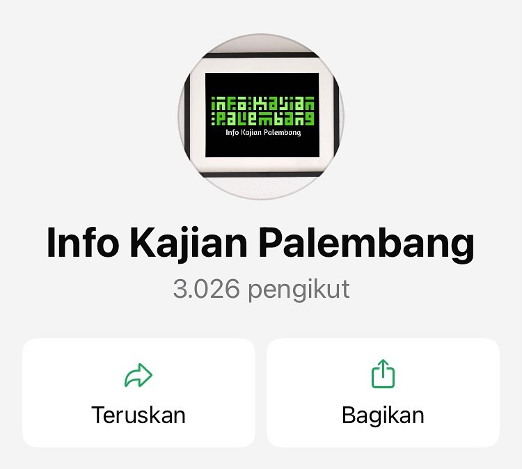 Info Kajian Sunah Rutin Palembang