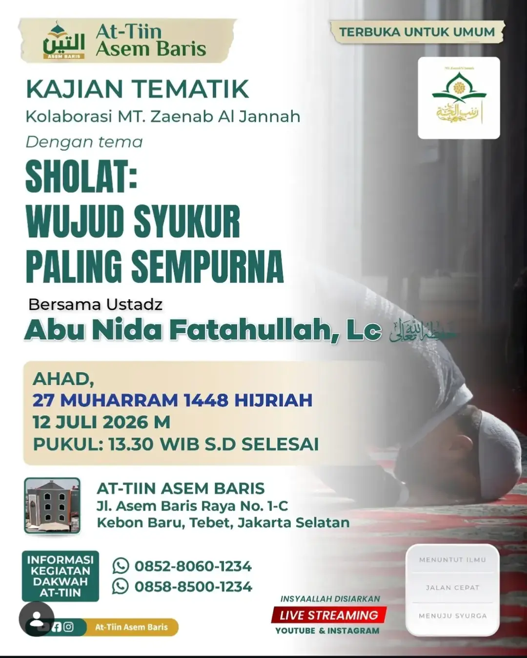 SHOLAT: WUJUD SYUKUR PALING SEMPURNA