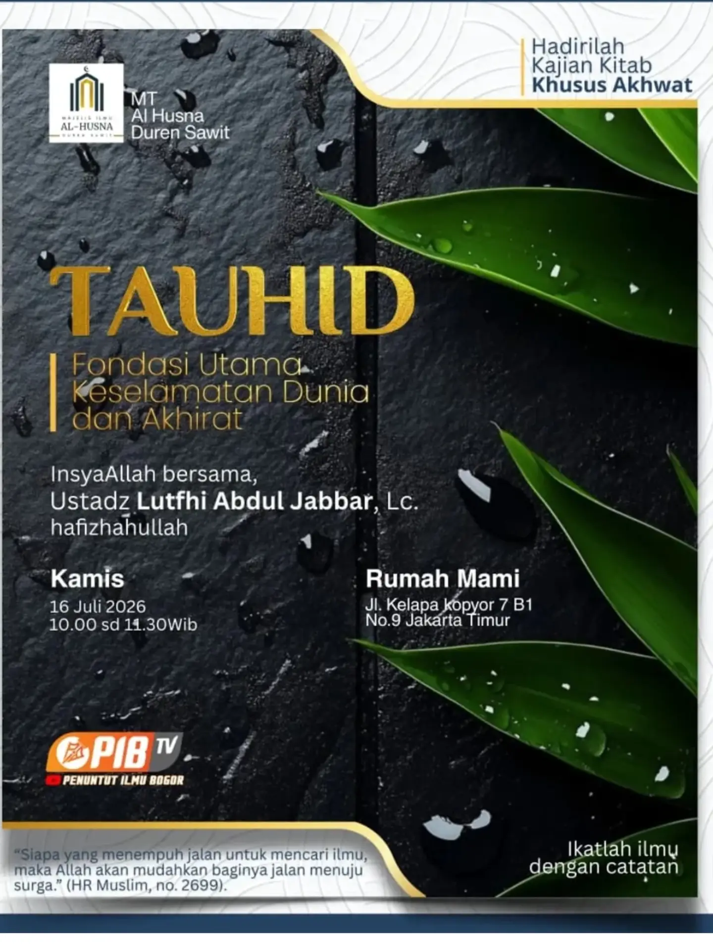 Tauhid: Fondasi Utama Keselamatan Dunia dan Akhirat