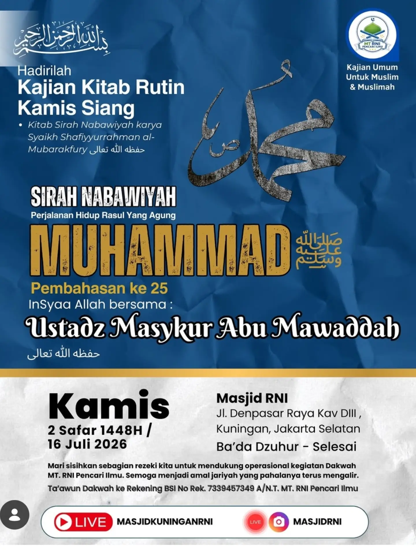 SIRAH NABAWIYAH MUHAMMAD