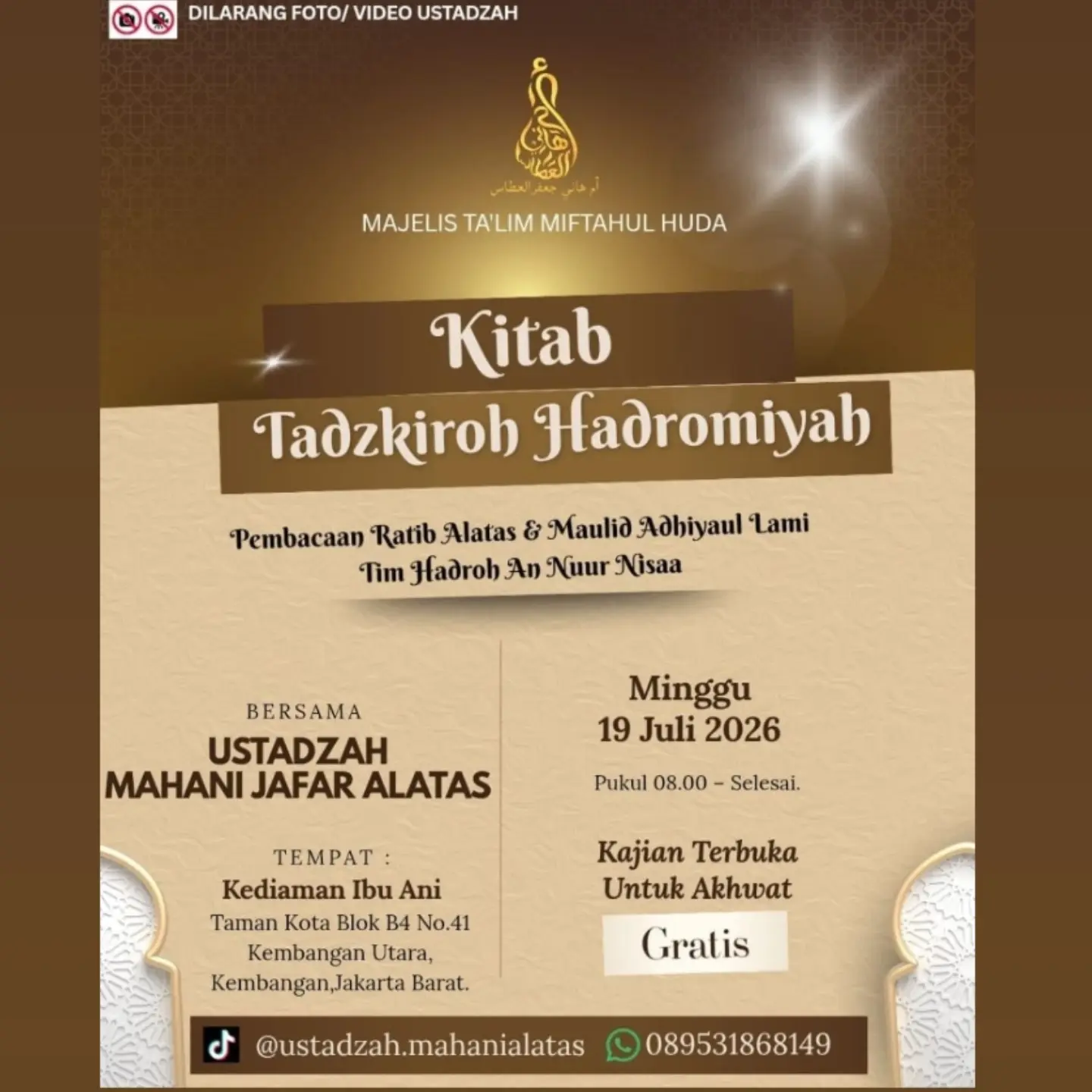 Kitab Tadzkiroh Hadromiyah