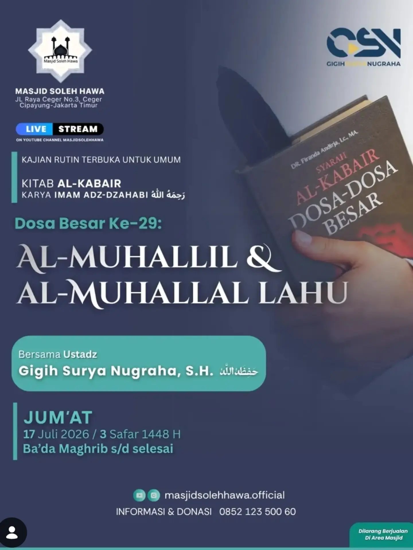 Dosa Besar Ke-29: AL-MUHALLIL & AL-MUHALLAL LAHU