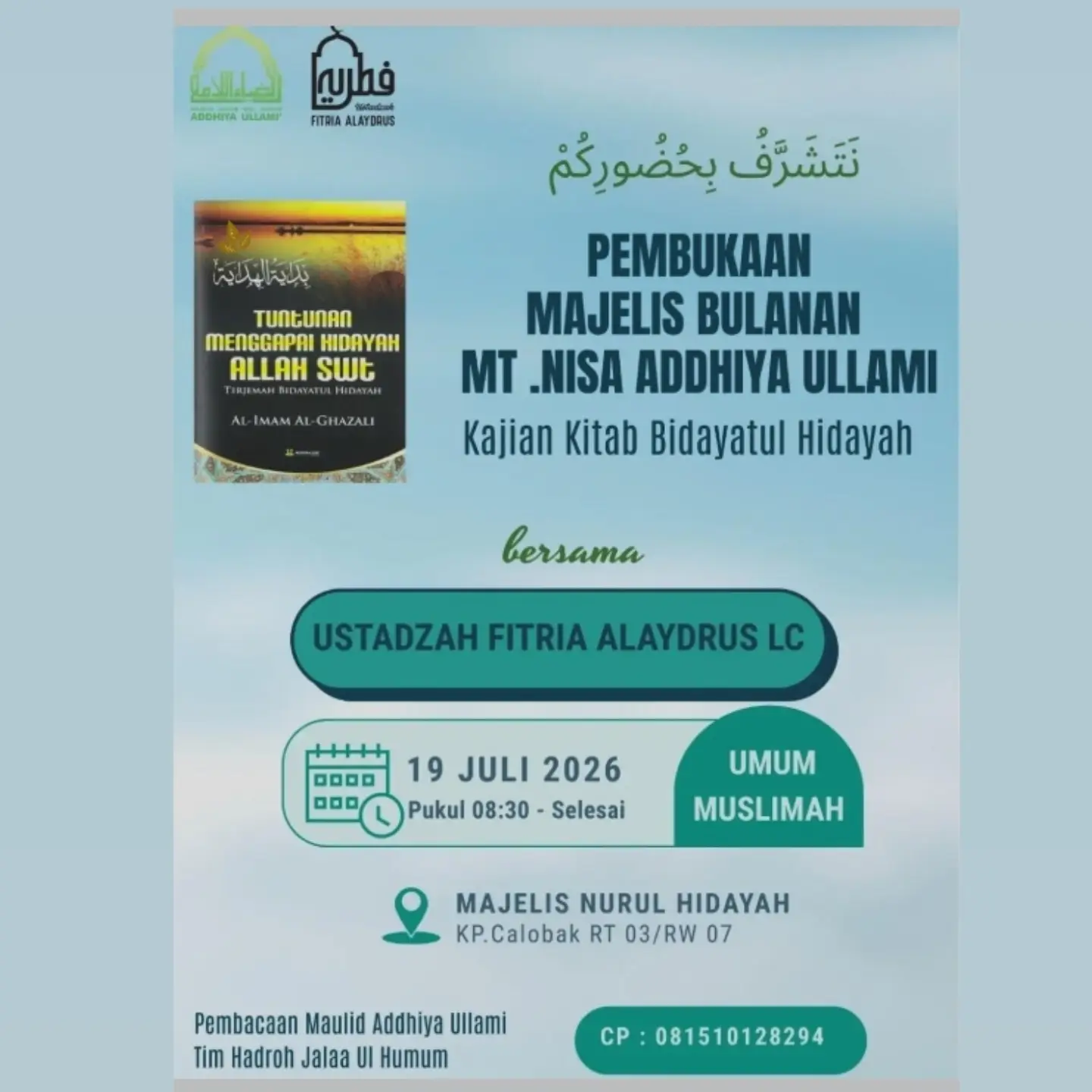 Kajian Kitab Bidayatul Hidayah