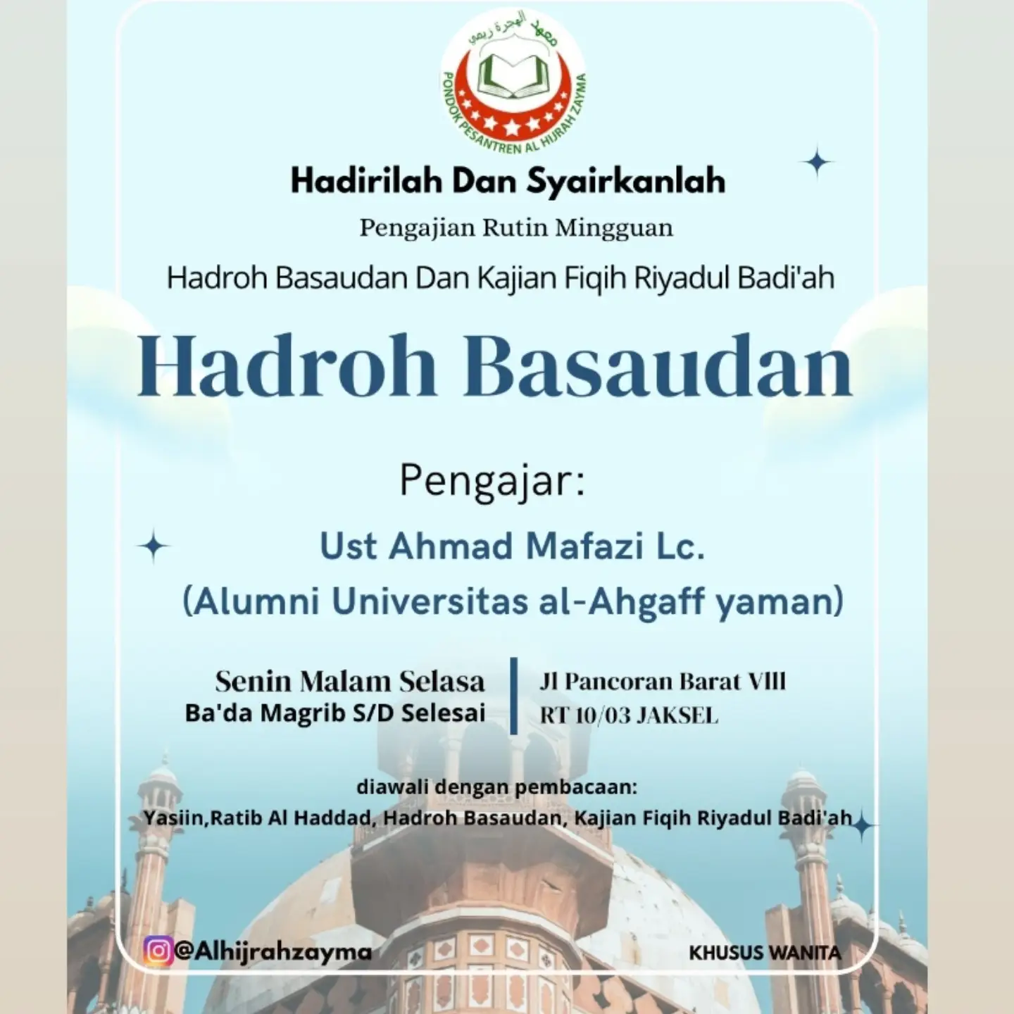 Hadroh Basaudan Dan Kajian Fiqih Riyadul Badi'ah