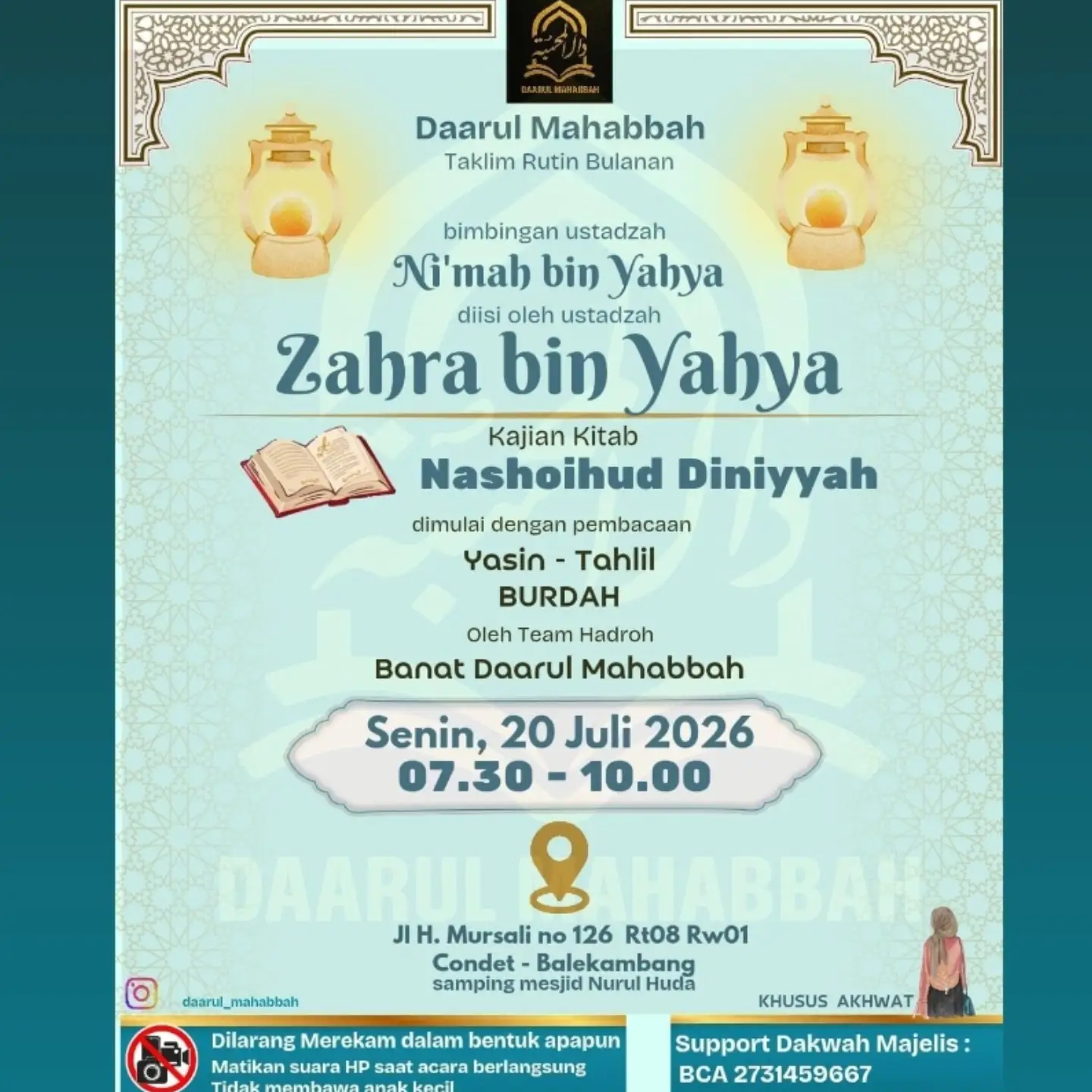 Kajian Kitab Nashoihud Diniyyah