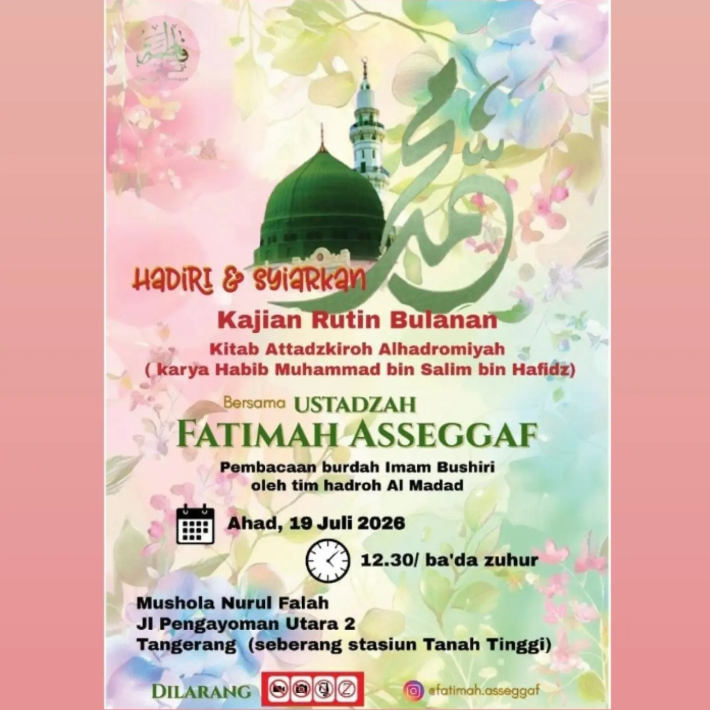 Kajian Kitab Attadzkirah Alhadromiyah
