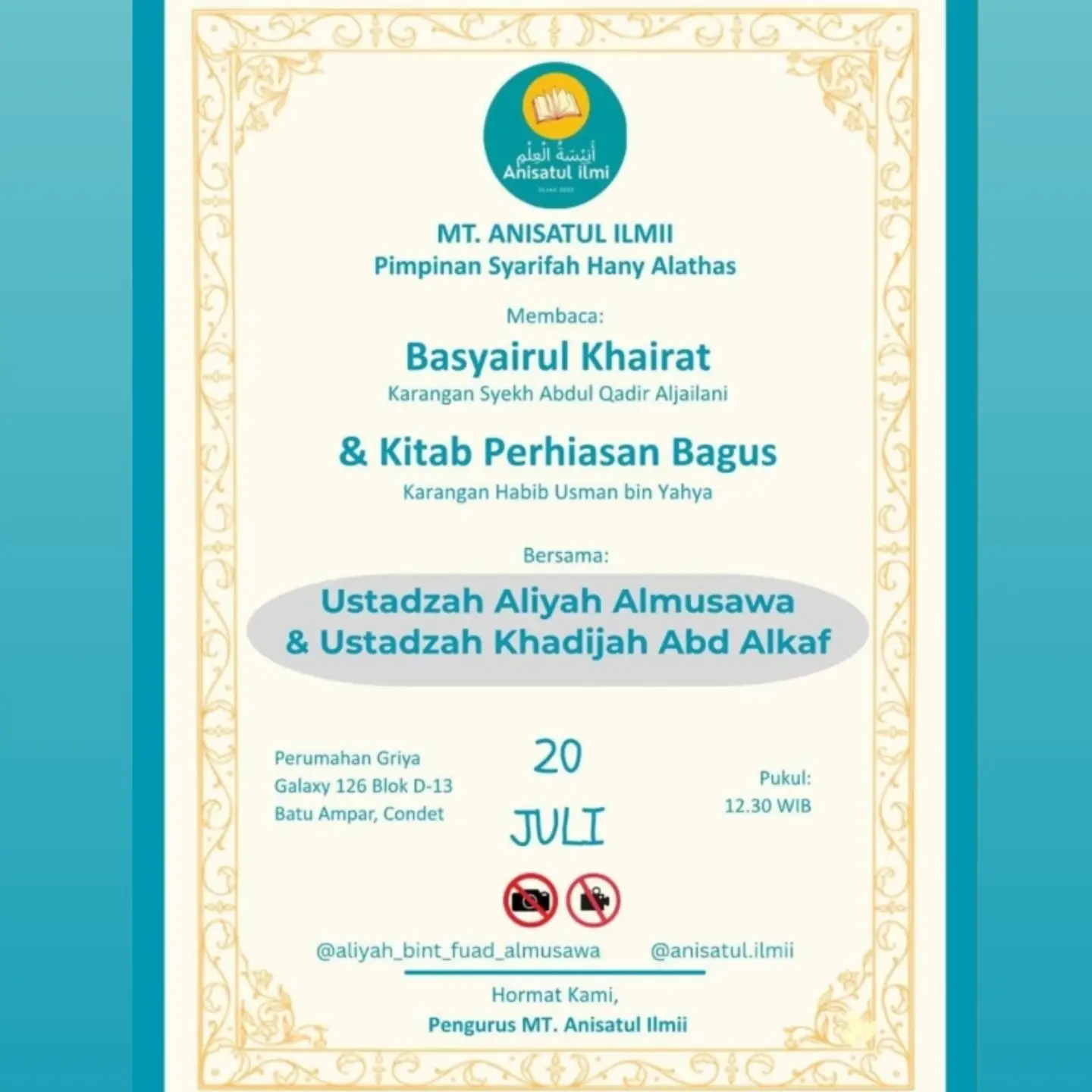 Basyairul Khairat & Kitab Perhiasan Bagus