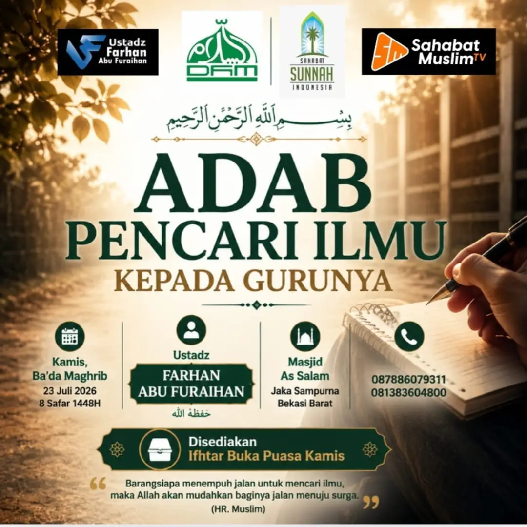 Adab Pencari Ilmu Kepada Gurunya
