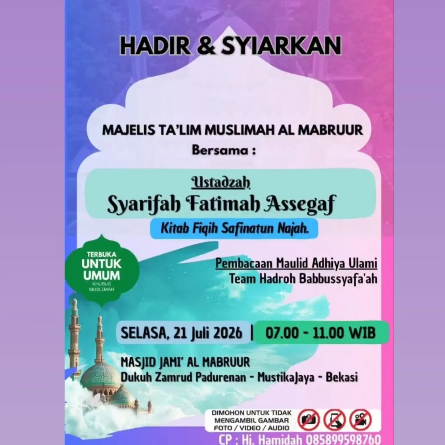 Kajian Kitab Fiqih Safinatun Najah