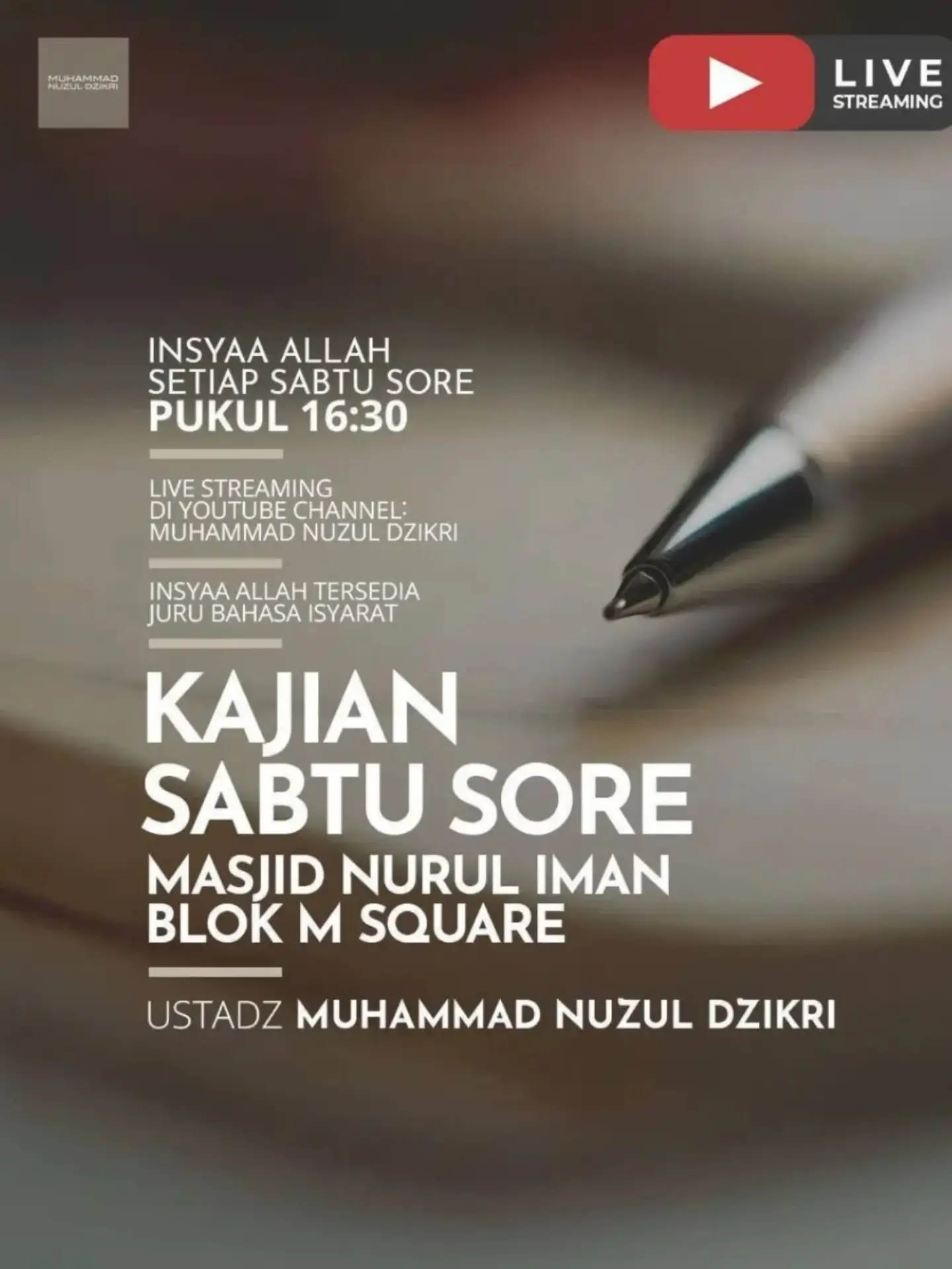 Kajian Sabtu Sore