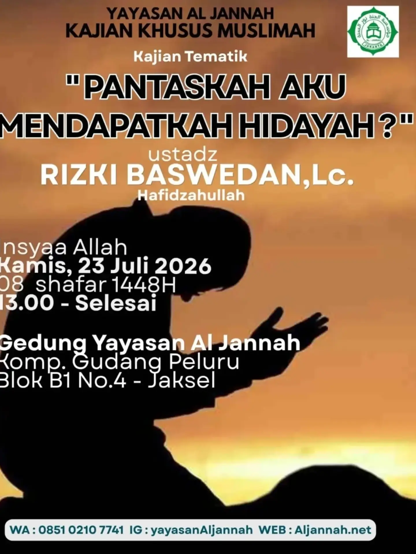 PANTASKAH AKU MENDAPATKAN HIDAYAH ?