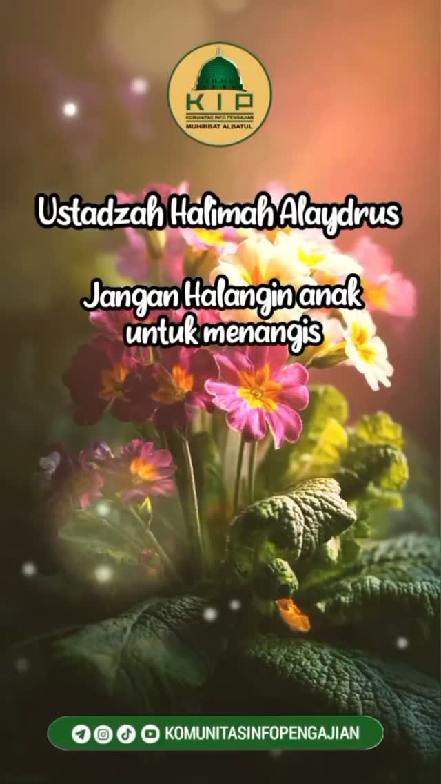 Jangan Halangin Anak untuk Menangis