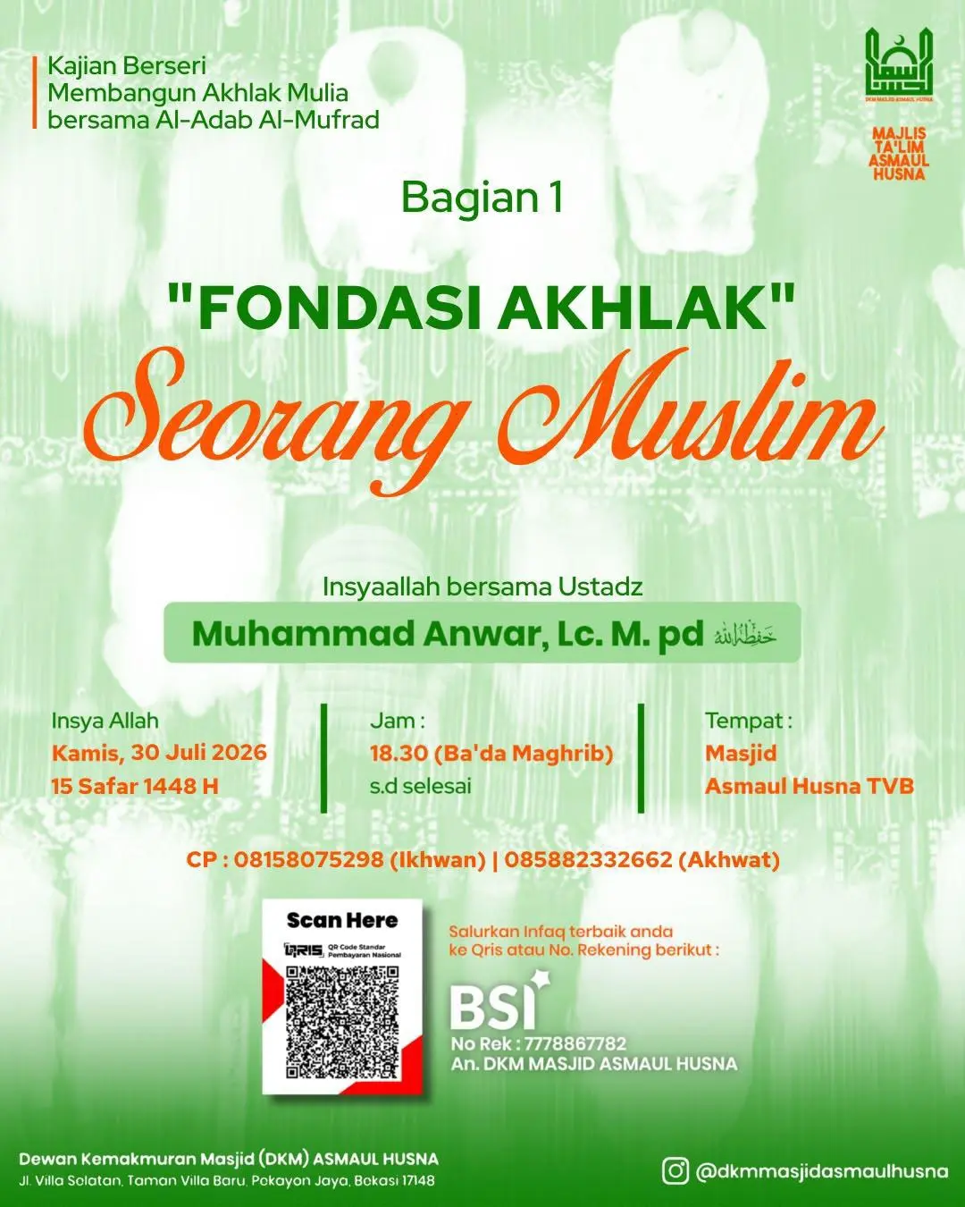 PONDASI AKHLAK Seorang Muslim