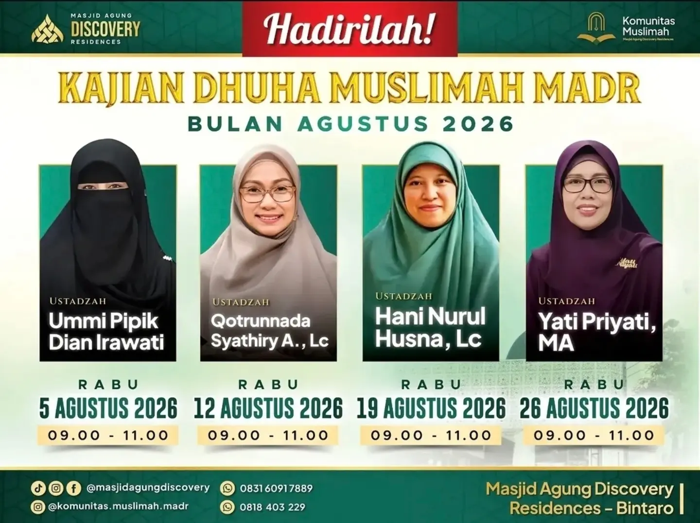 Kajian Dhuha Muslimah Madr