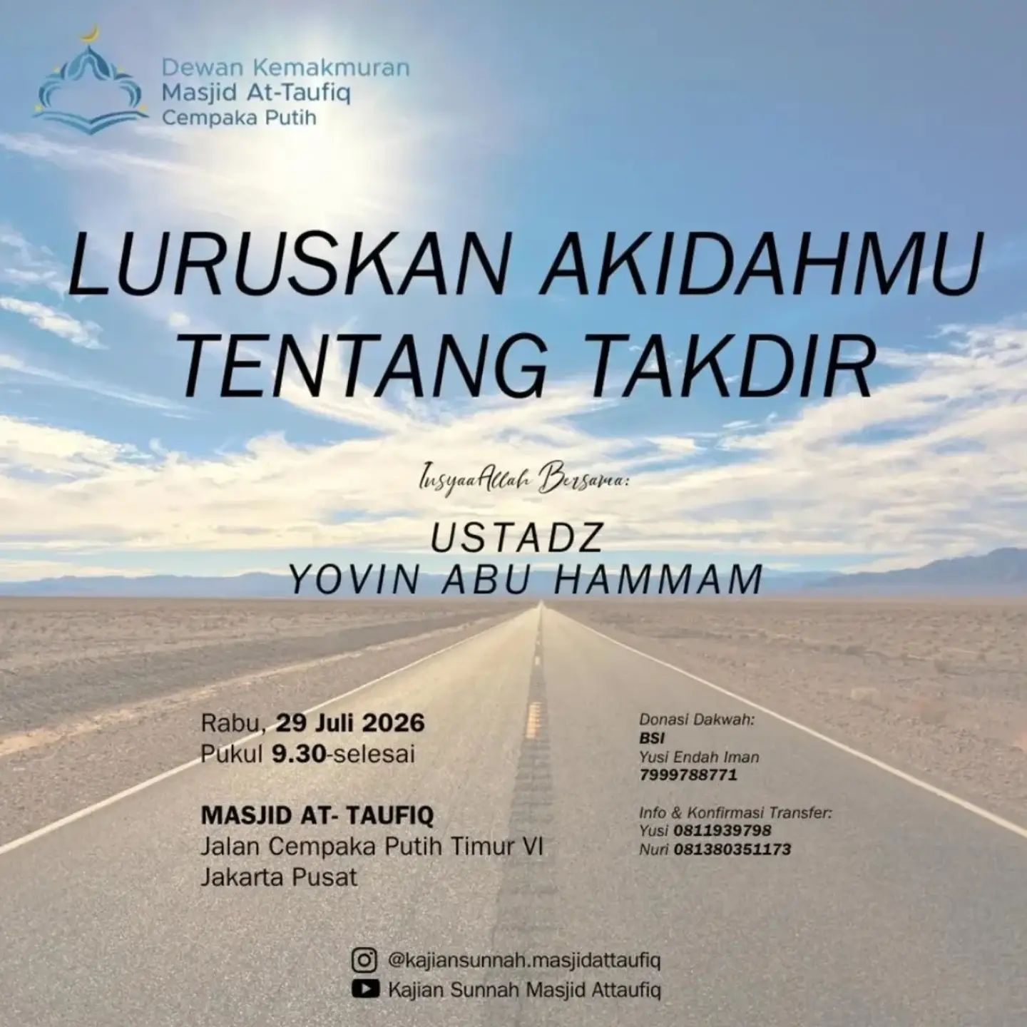 Luruskan Akidahmu Tentang Takdir