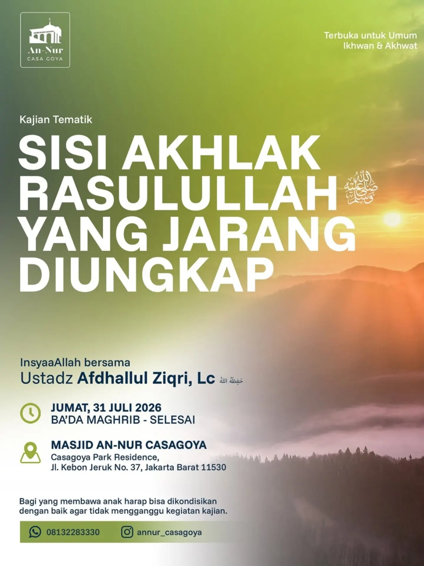 SISI AKHLAK RASULULLAH YANG JARANG DIUNGKAP