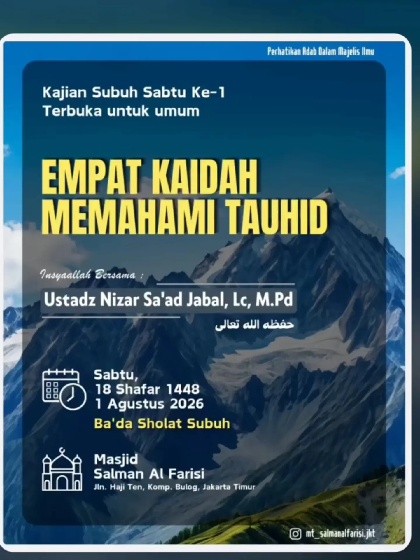 EMPAT KAIDAH MEMAHAMI TAUHID