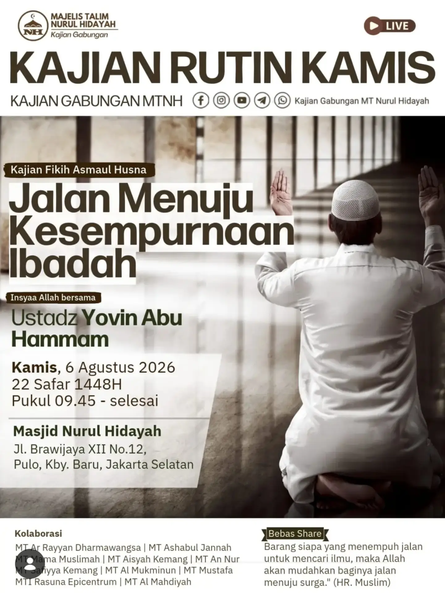 Jalan Menuju Kesempurnaan Ibadah
