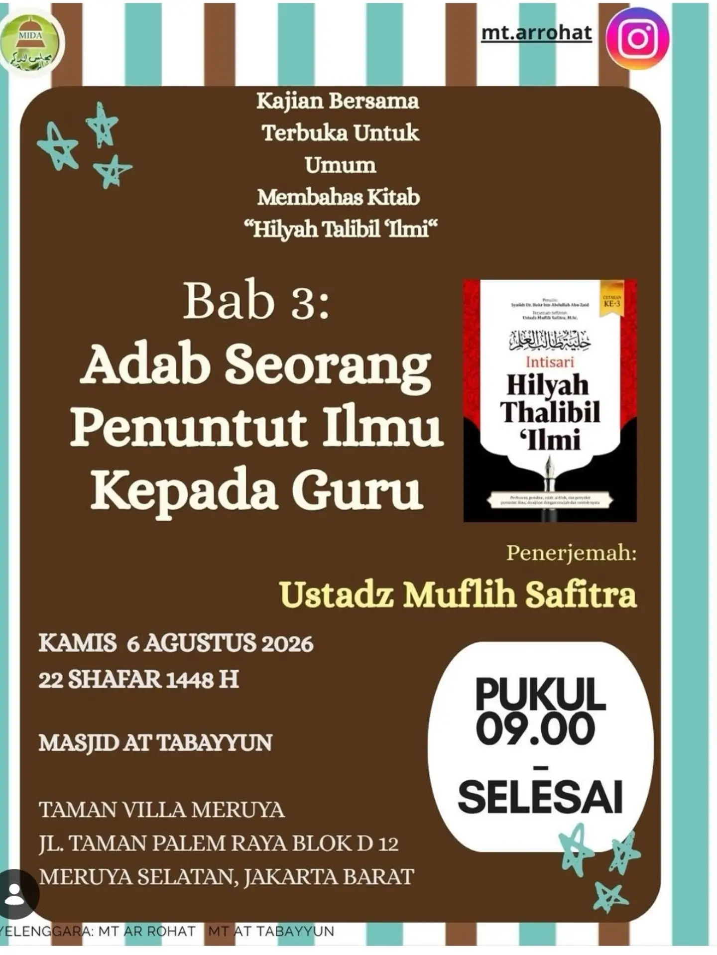 Adab Seorang Penuntut Ilmu Kepada Guru