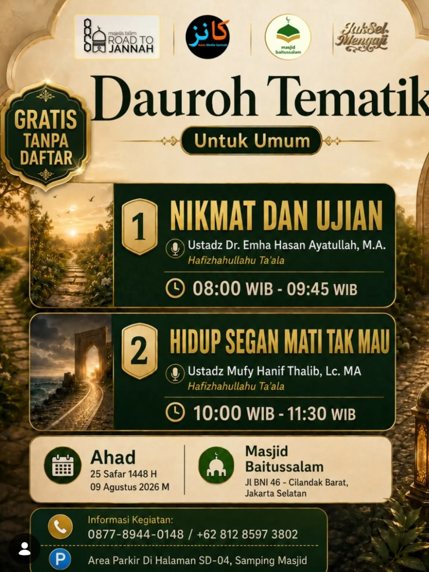 HIDUP SEGAN MATI TAK MAU