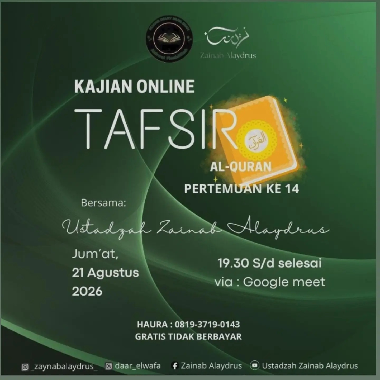 Kajian Online Tafsir Al-Quran