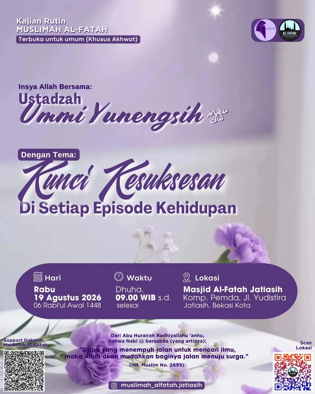 Kajian Rutin Muslimah Al-Fatah