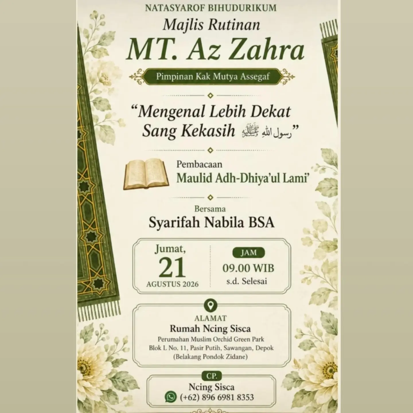 Majlis Rutinan MT. Az Zahra