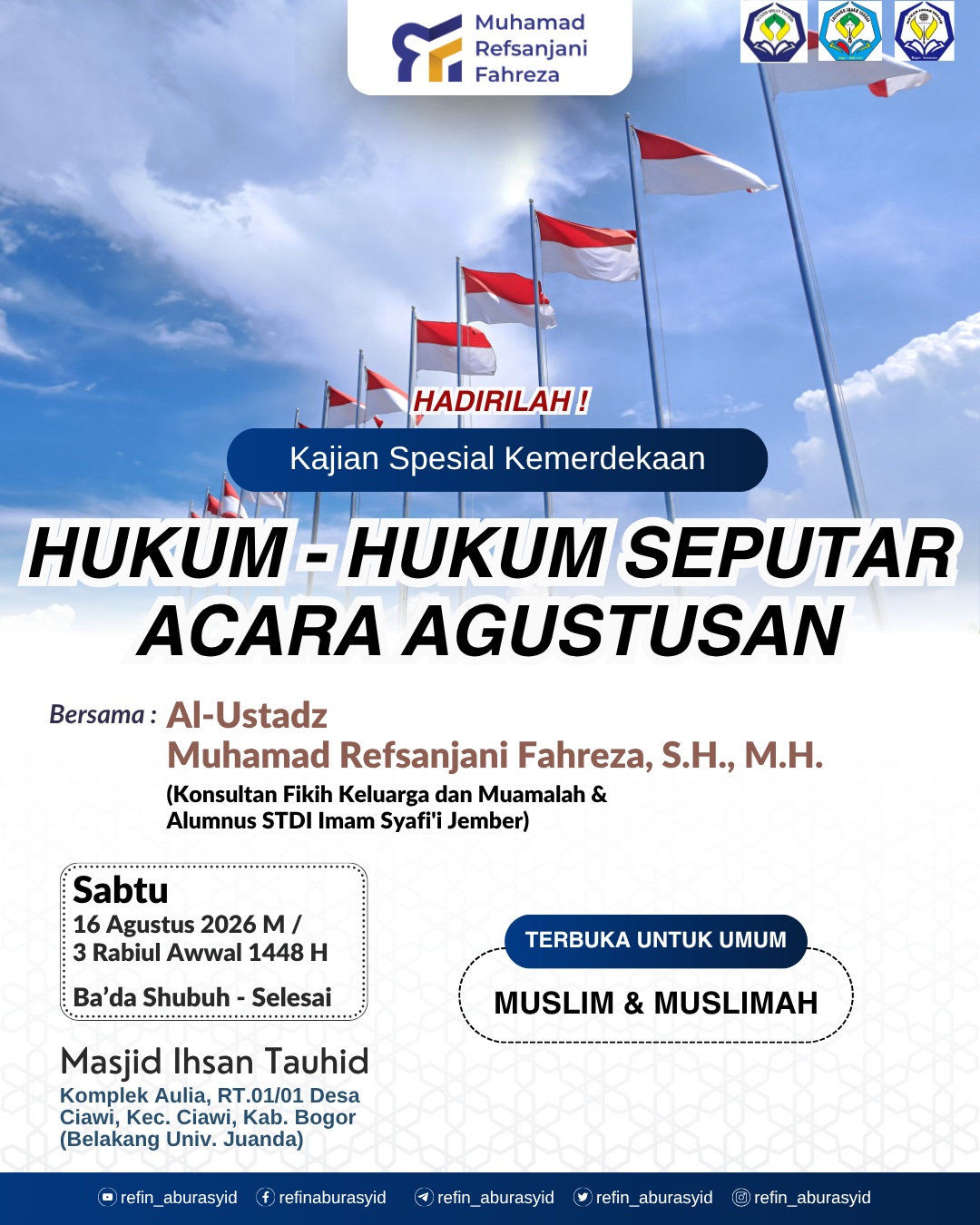 HUKUM - HUKUM SEPUTAR ACARA AGUSTUSAN