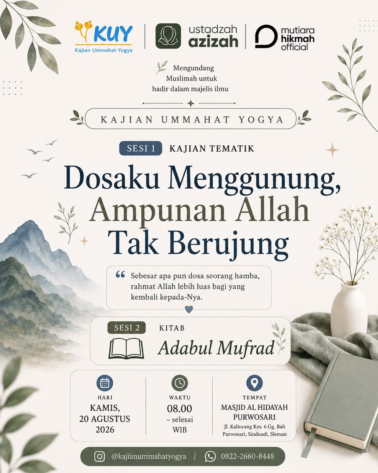 Dosaku Menggunung, Ampunan Allah Tak Berujung