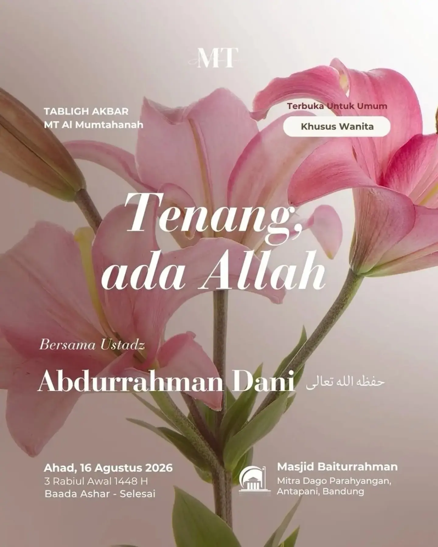 Tenang, ada Allah