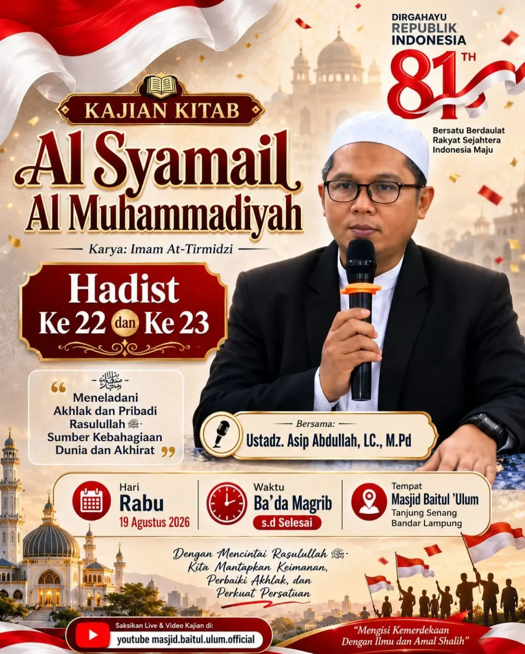 Kajian Kitab Al-Syamail Al-Muhammadiyah