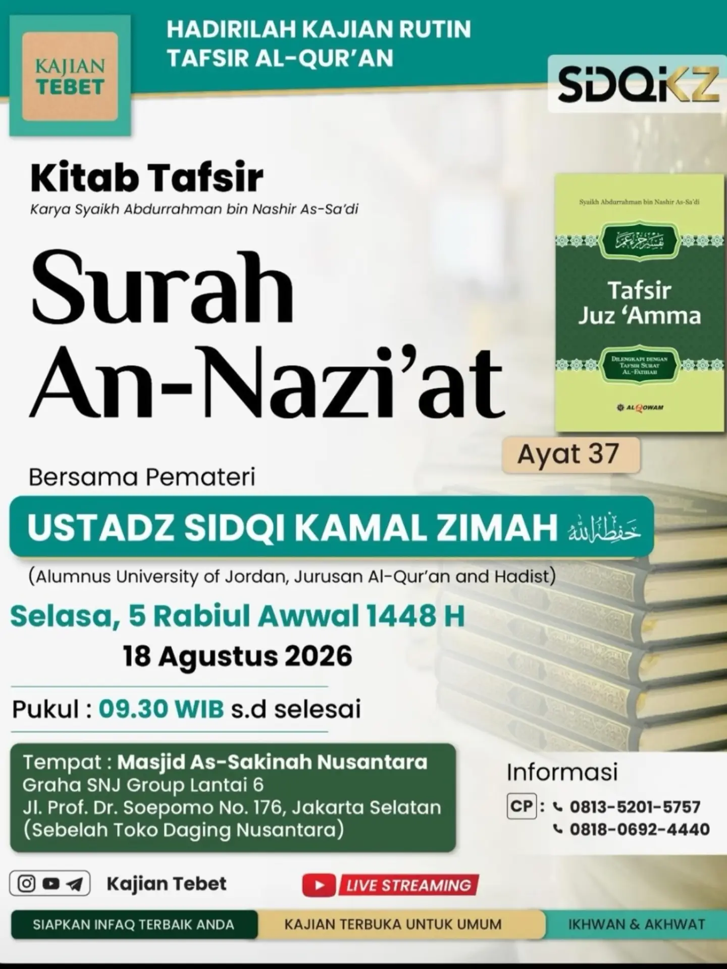 Kitab Tafsir Surah An-Nazi'at Ayat 37