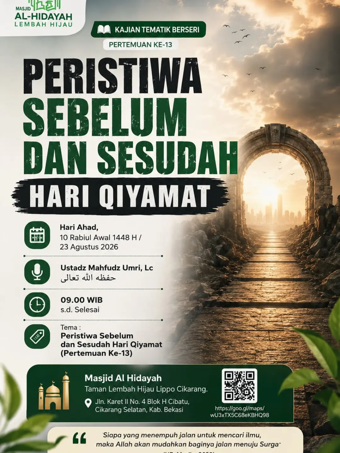Peristiwa Sebelum dan Sesudah Hari Qiyamat