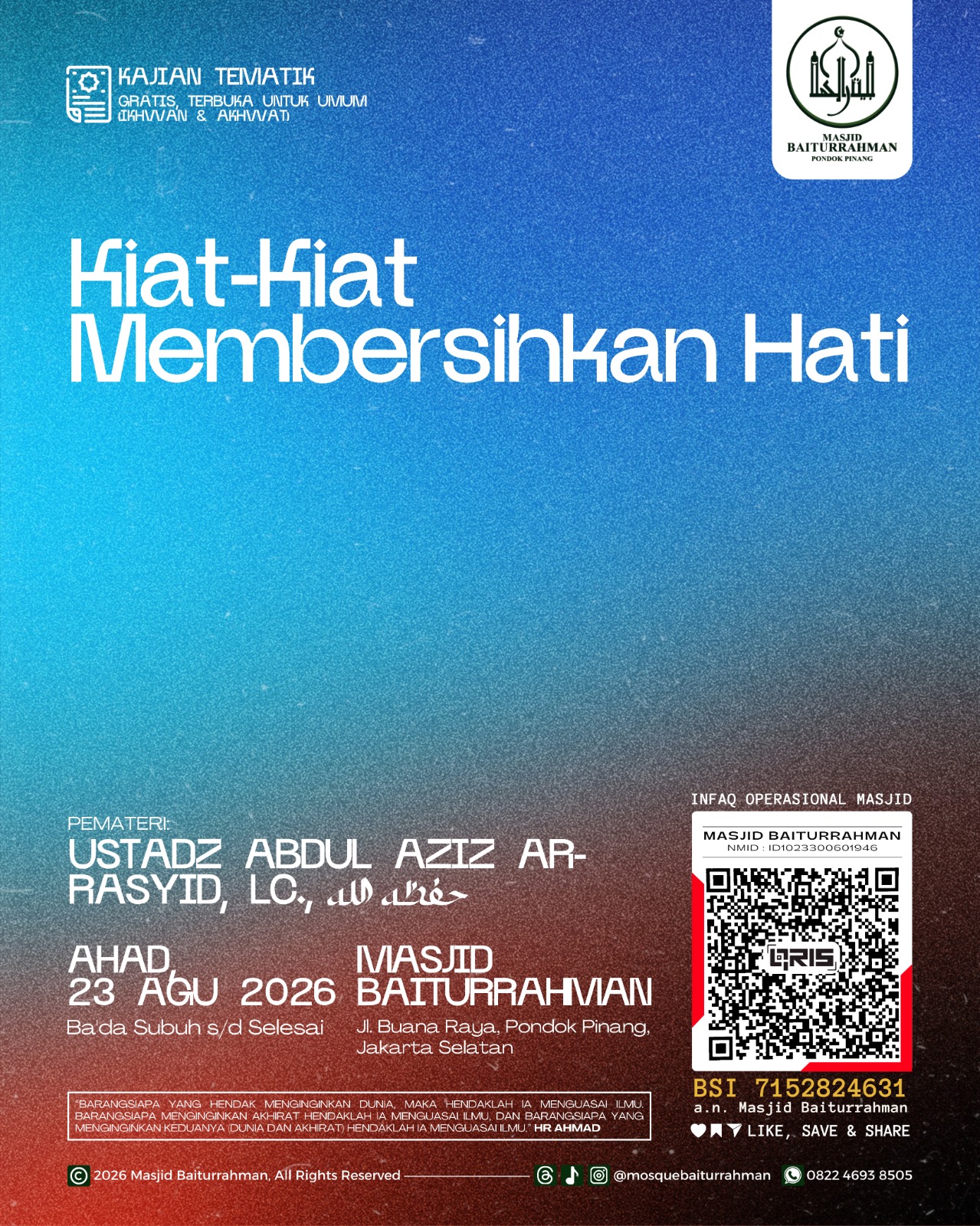 Kiat-Kiat Membersihkan Hati