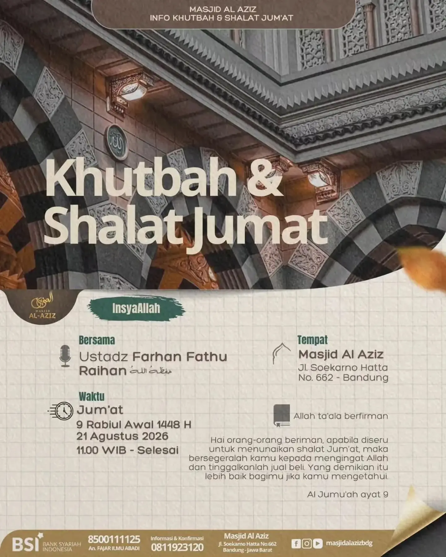 Khutbah & Shalat Jumat