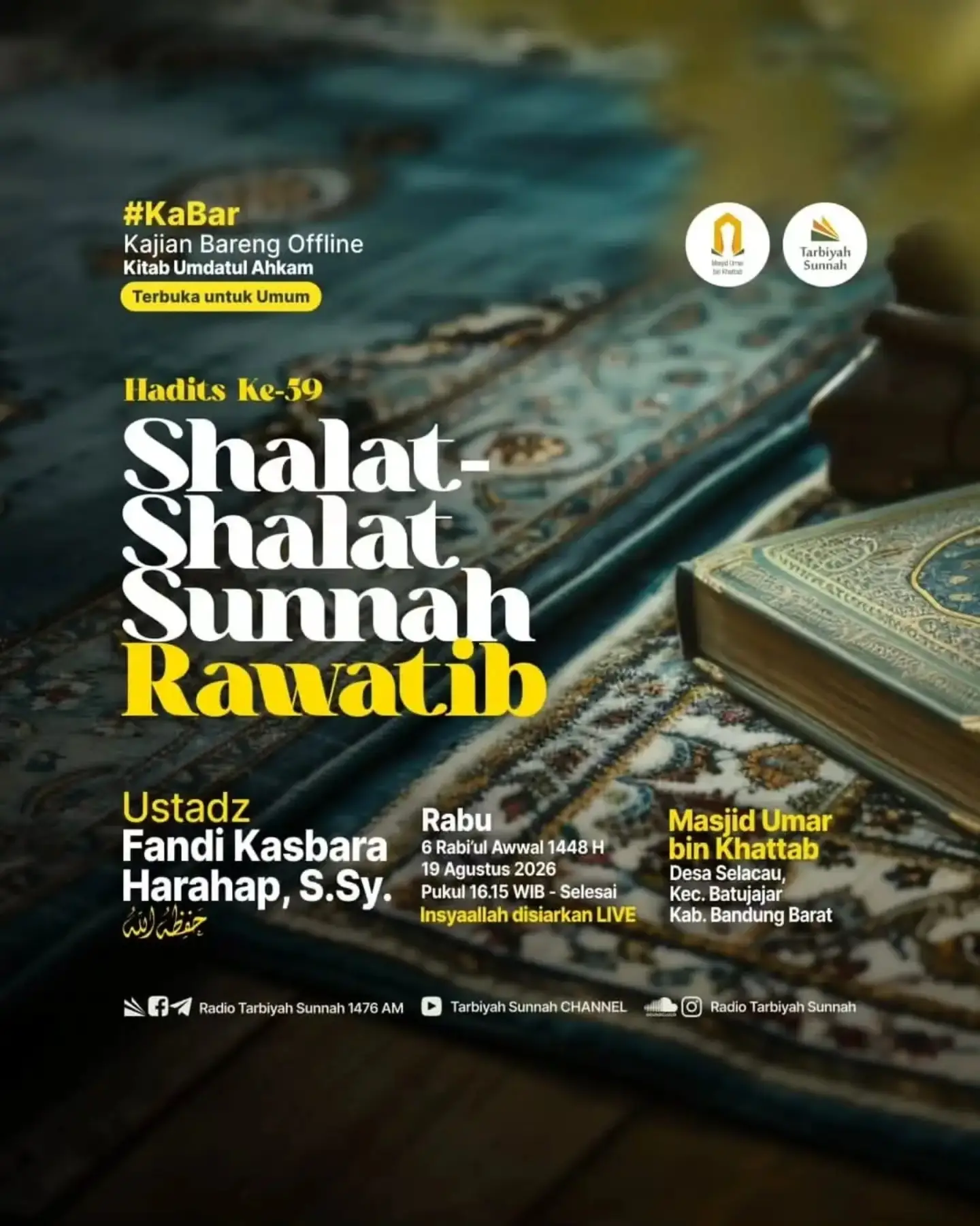 Hadits Ke-59 Shalat-Shalat Summah Rawatib