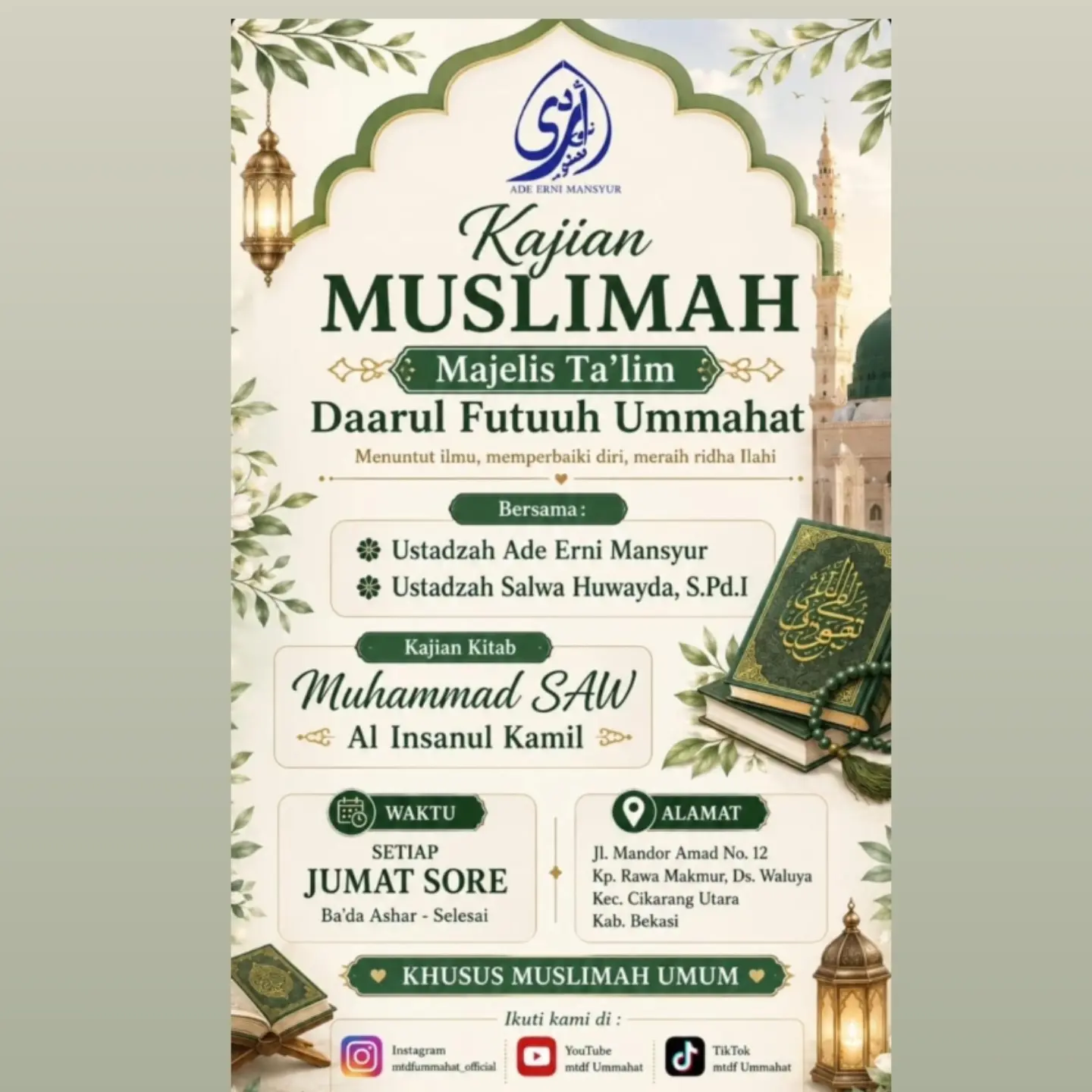 Kajian Kitab Muhammad SAW - Al-Insanul Kamil