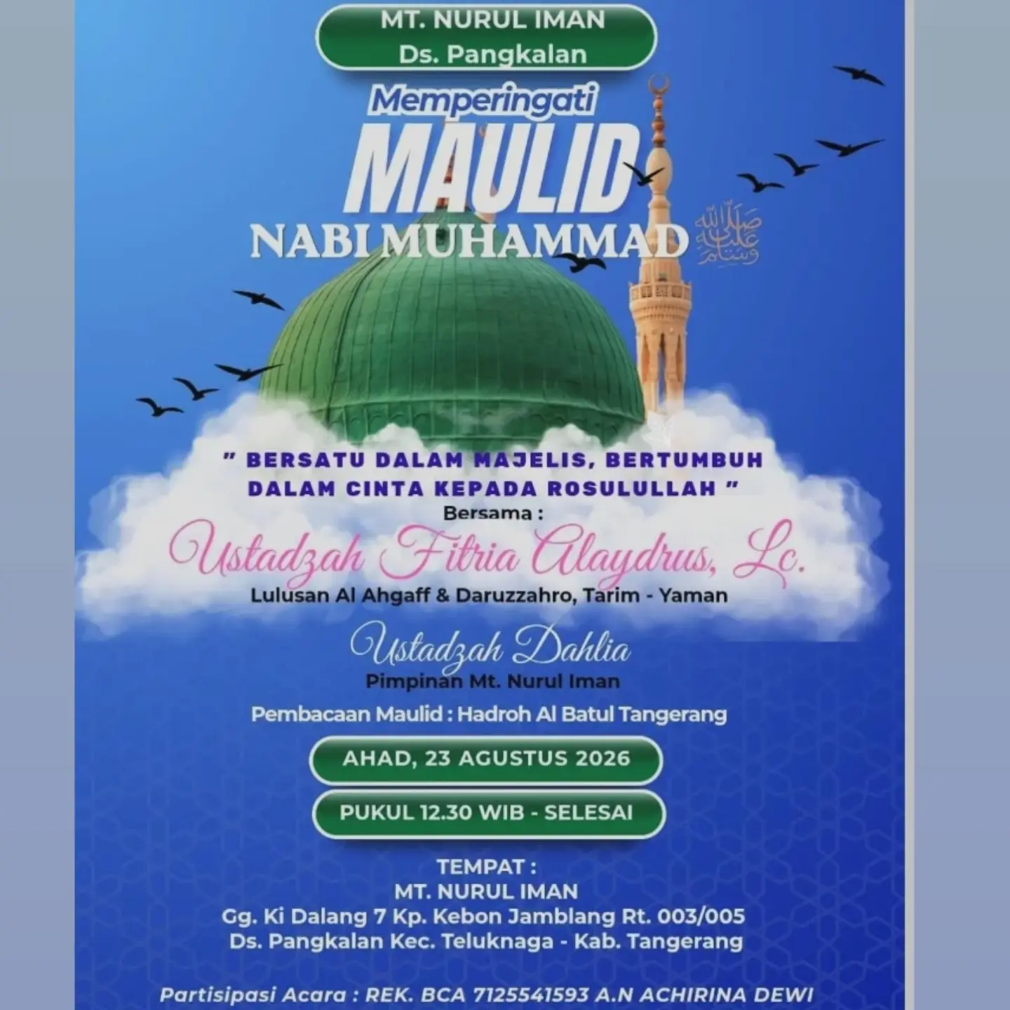 Memperingati Maulid Nabi Muhammad
