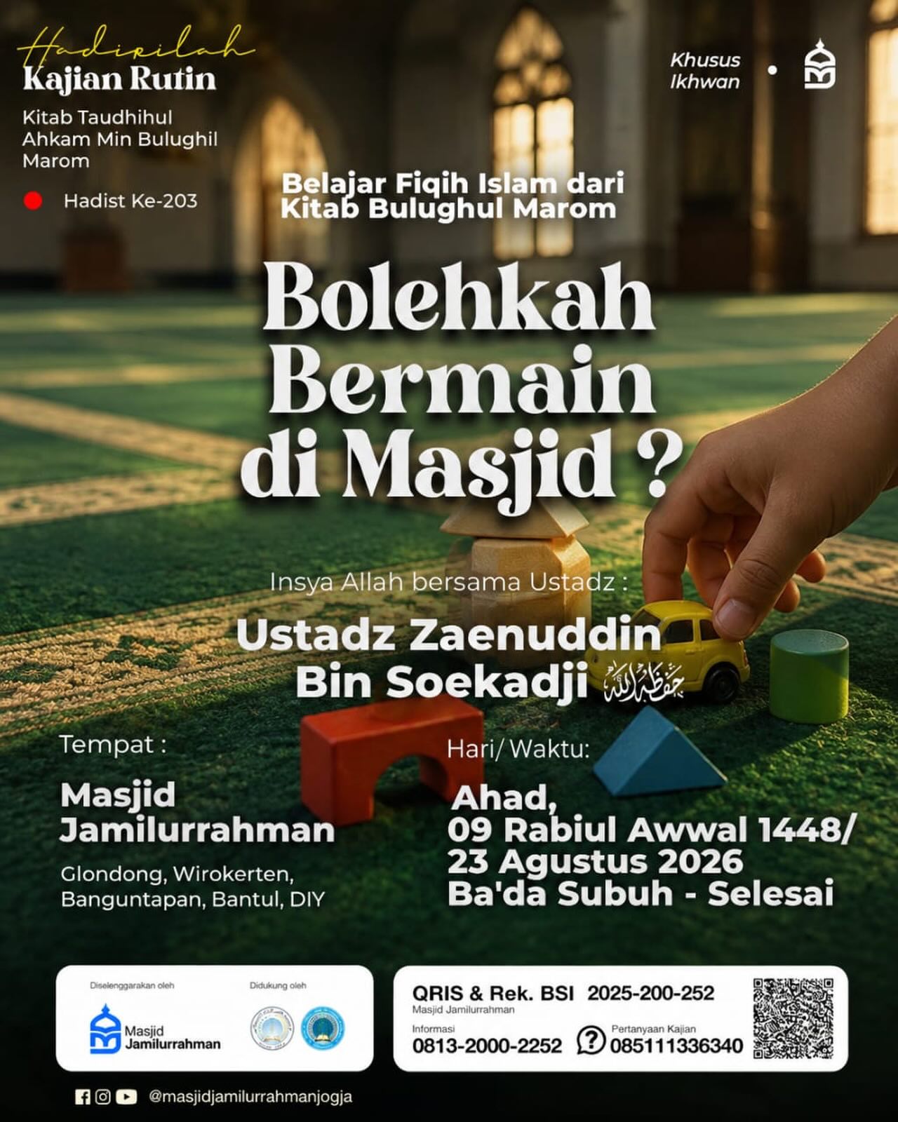 BOLEHKAH BERMAIN DI MASJID?