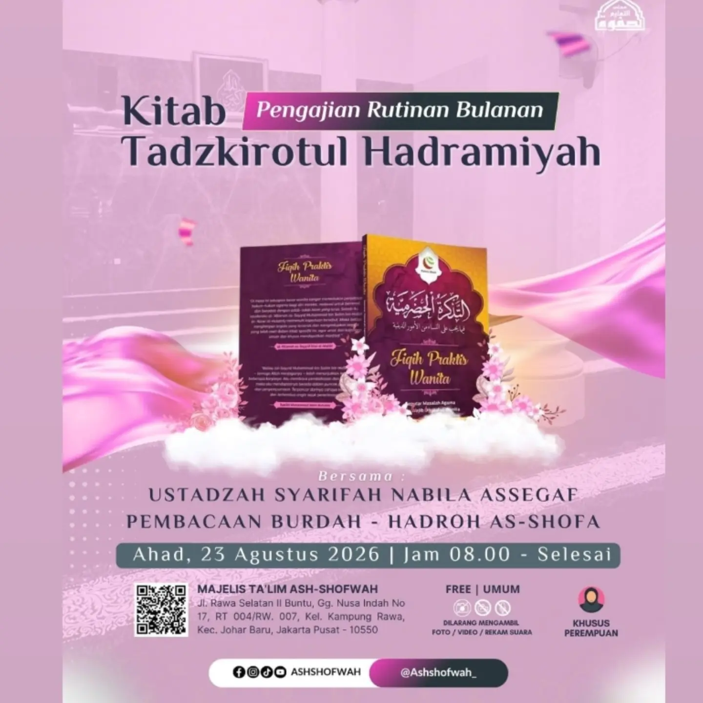 Kitab Pengajian Rutinan Bulanan Tadzkirotul Hadramiyah
