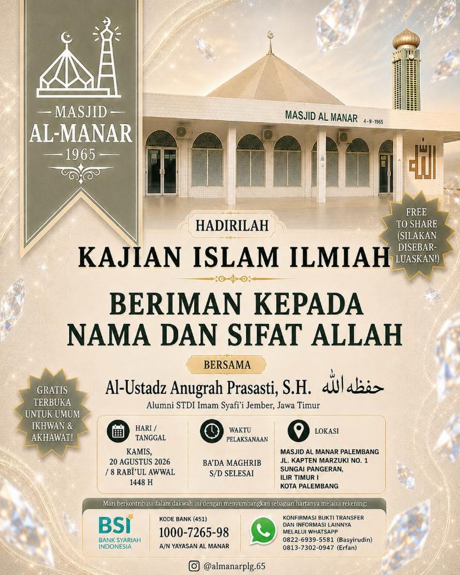 Beriman Kepada Nama dan Sifat Allah