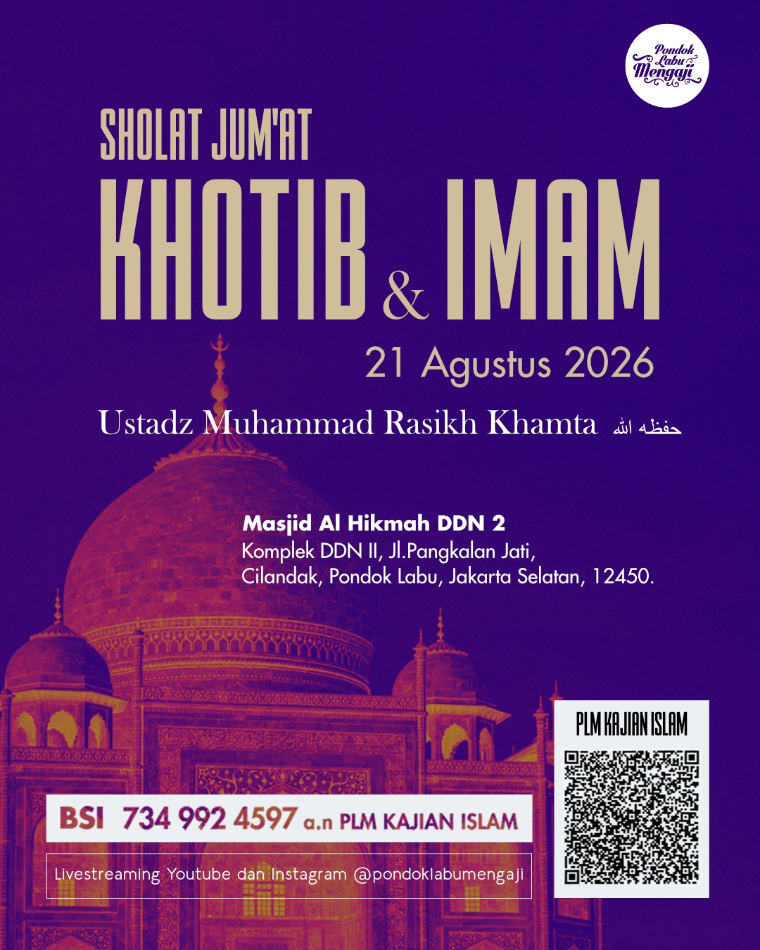 Sholat Jum'at: Khutib & Imam