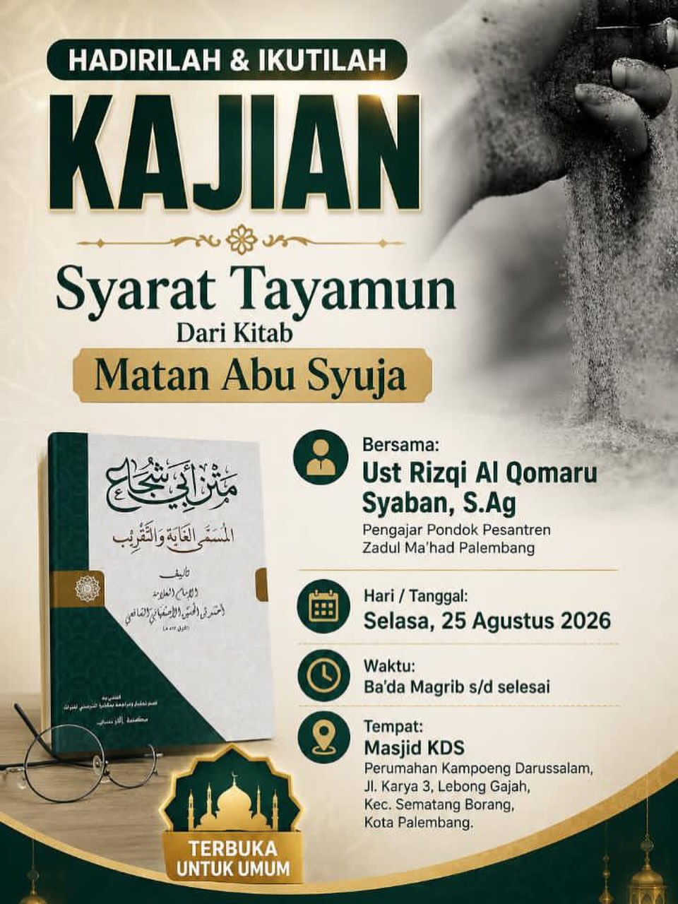Kajian Syarat Tayamun Dari Kitab Matan Abu Syuja