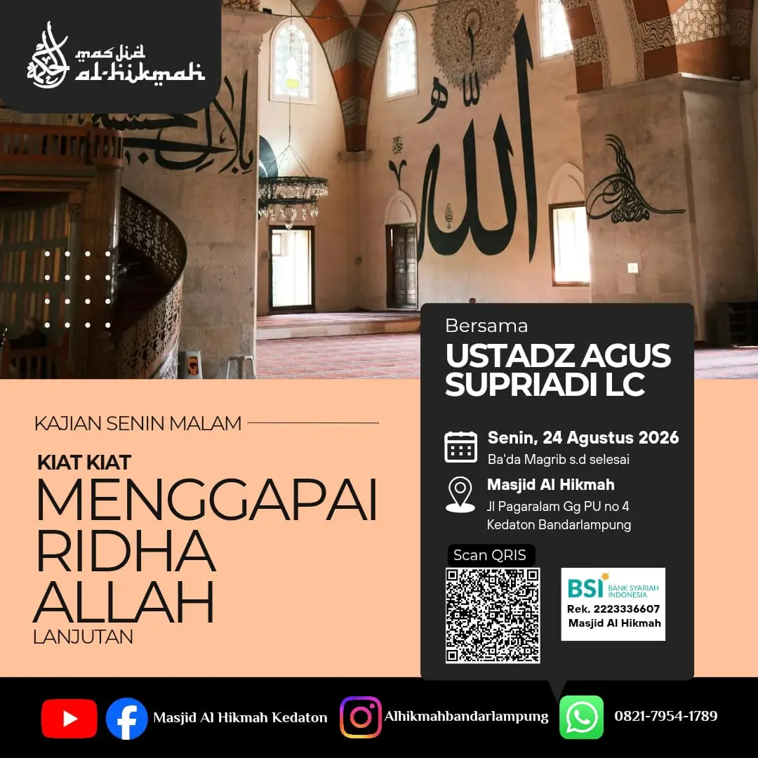 KIAT KIAT MENGGAPAI RIDHA ALLAH LANJUTAN