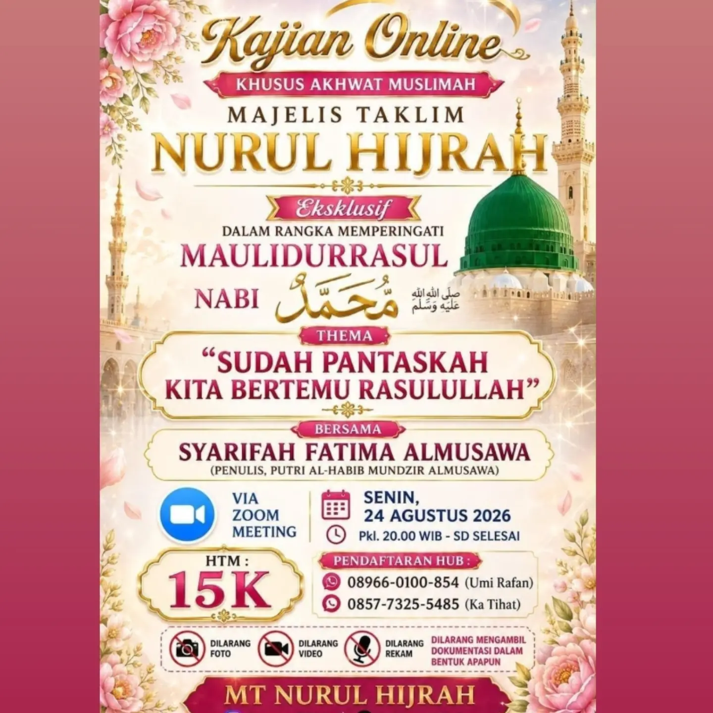 Kajian Online Khusus Akhwat Muslimah