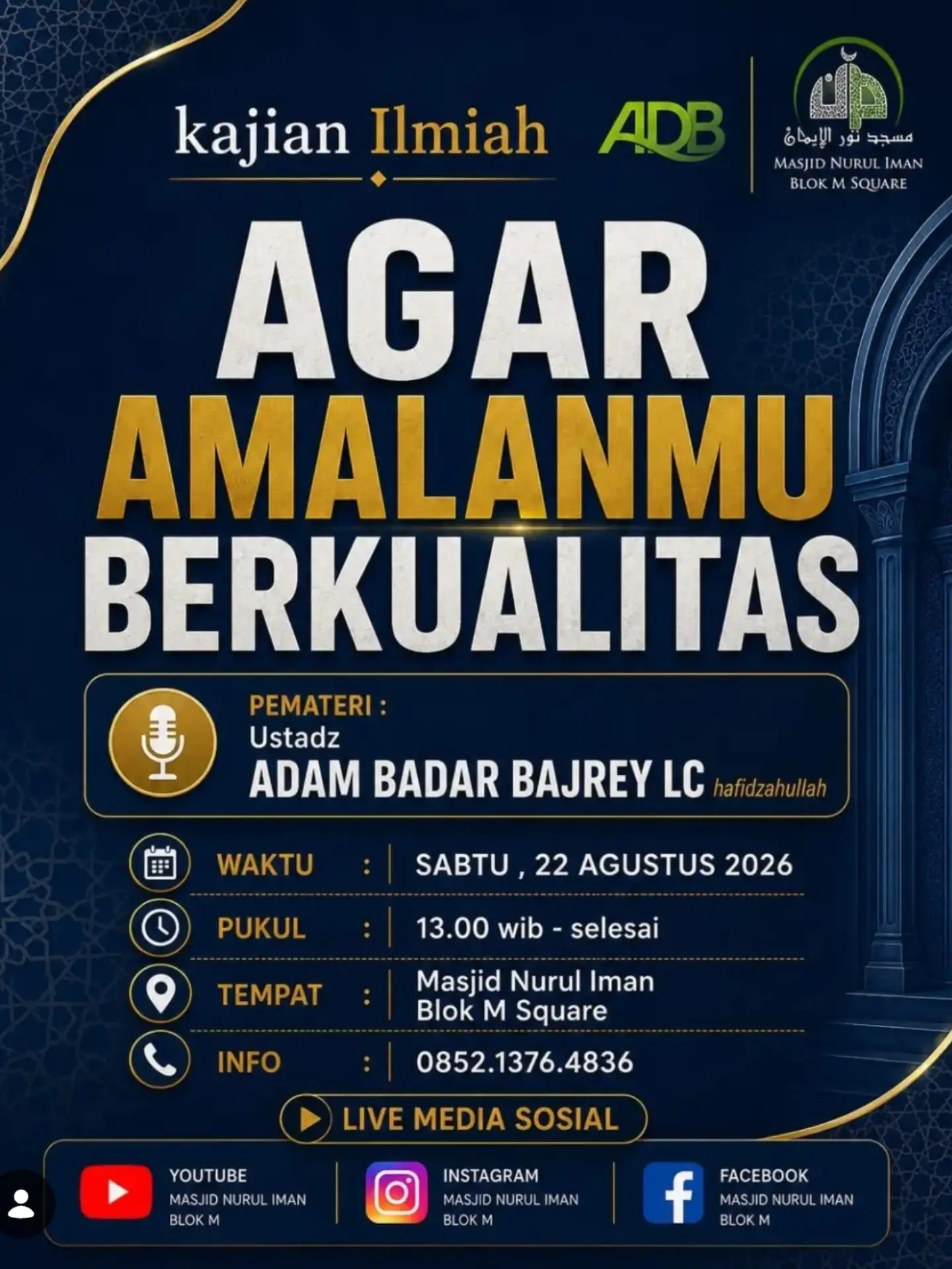 AGAR AMALANMU BERKUALITAS
