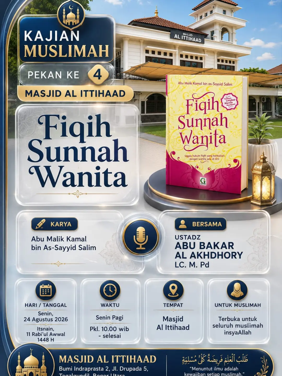 Kajian khusus muslimah Pekan Ke-4