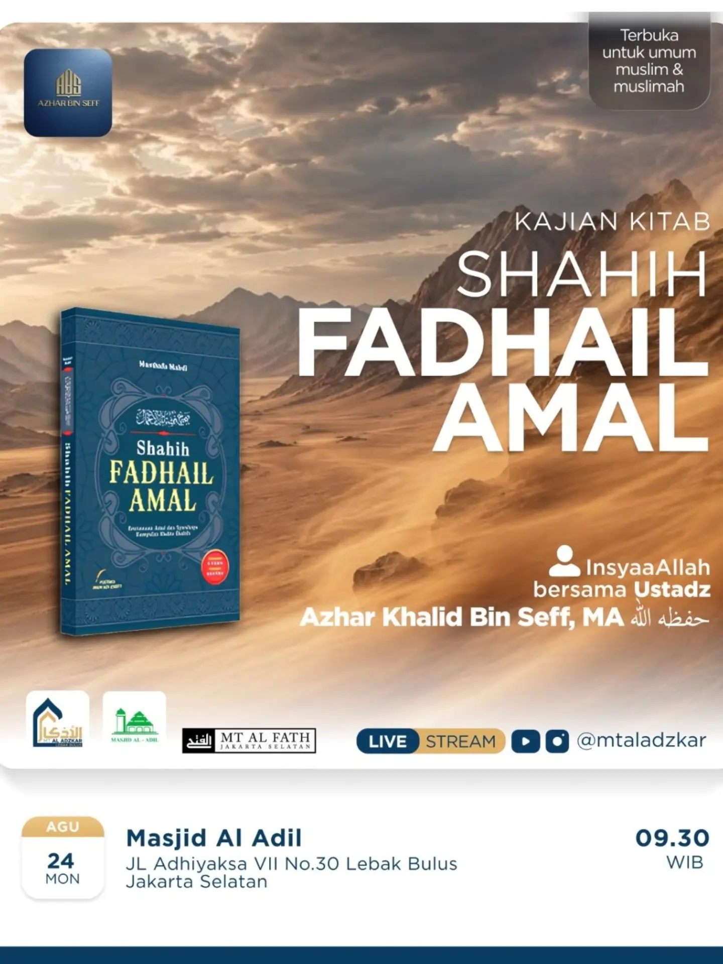 Kajian Kitab Shahih Fadhail Amal