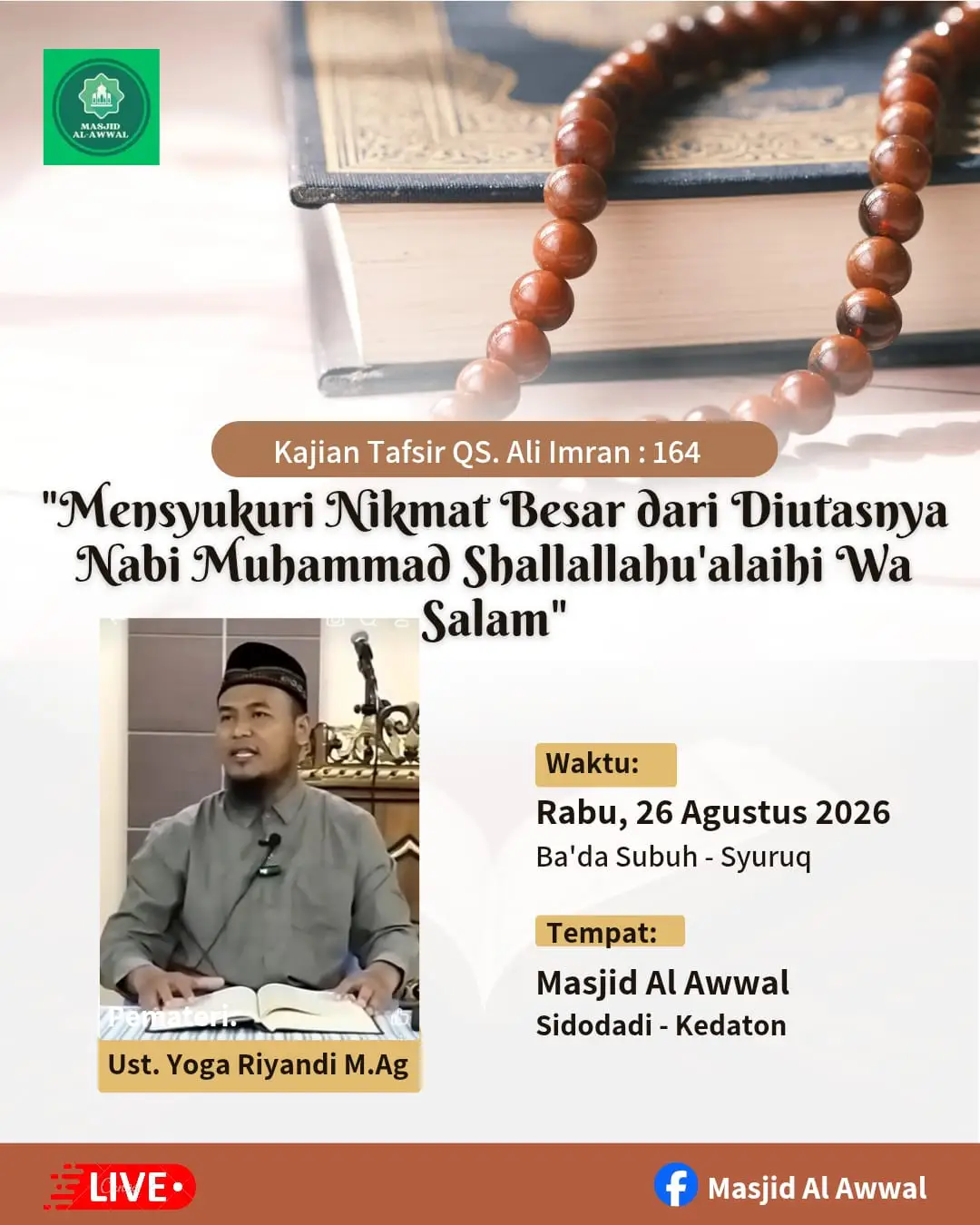 Mensyukuri Nikmat Besar dari Diutusnya Nabi Muhammad Shalallahu'alaihi Wa Salam