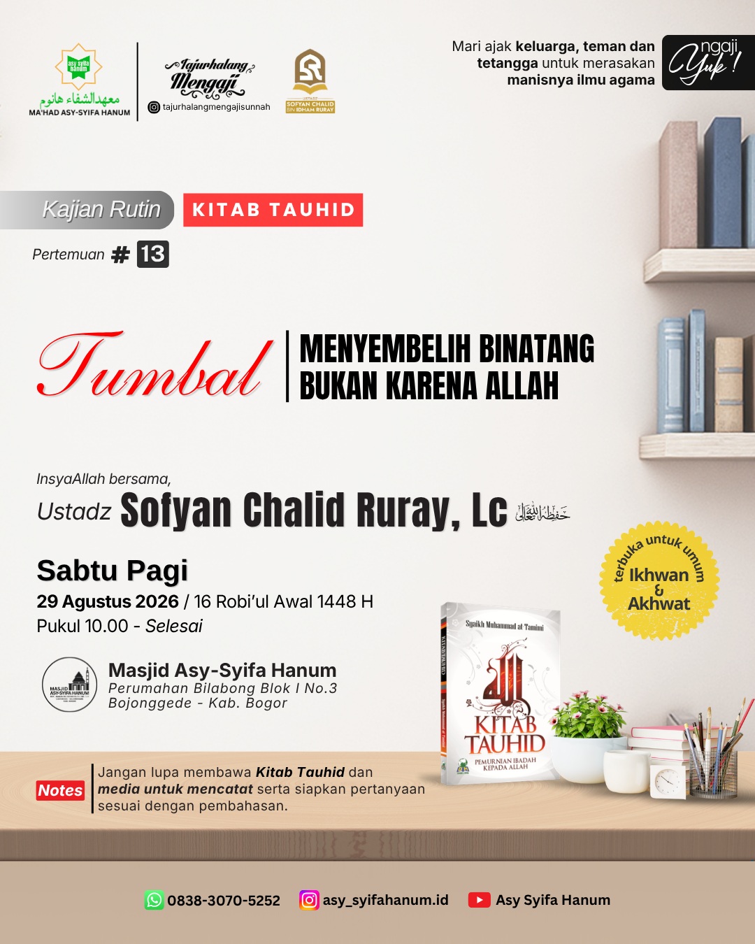 Tumbal: Menyembelih Binatang Bukan Karena Allah